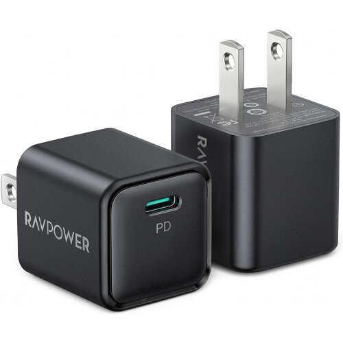 RAVPower 20W USB C PD Wall Charger for iPhone 12 Series (2-Pack)