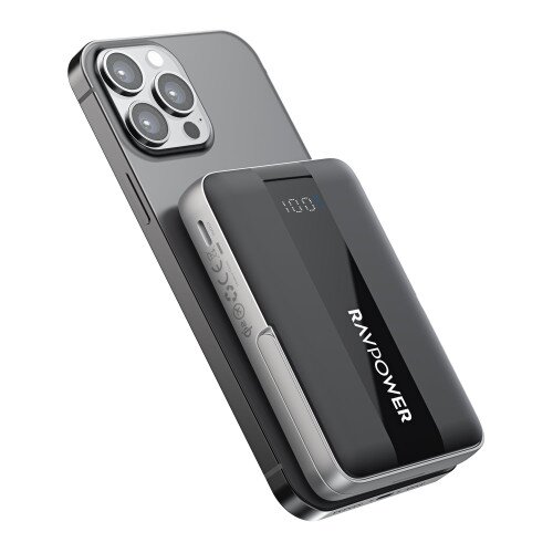 RAVPower RP-PB1217 10000mAh 20W Wired & Wireless Magnetic Power Bank Built-in Foldable Kickstand