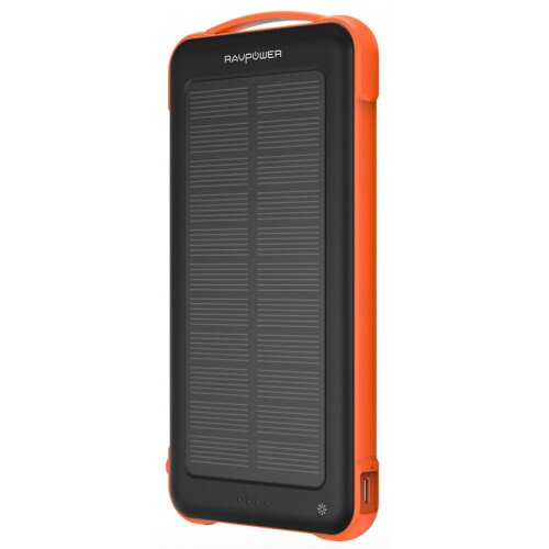 RAVPower Solar Charger 10K Outdoor Battery Pack with iSmart 2.0 - Yellow