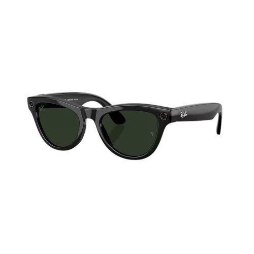 Ray-Ban Meta Skyler Sunglasses (Gen 2) - Clear/Graphite Green Transitions - Shiny Black