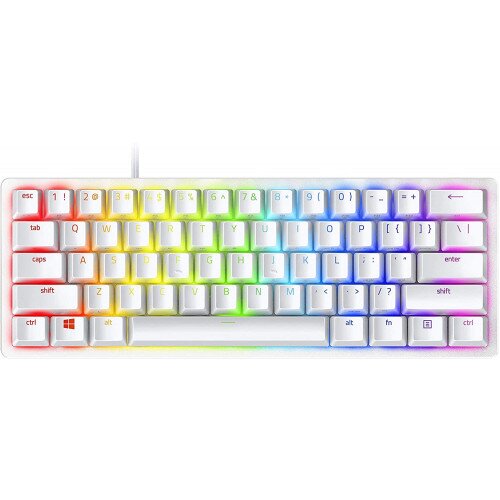 Razer Huntsman Mini 60% Gaming Keyboard - Clicky Optical Purple Switch - Mercury