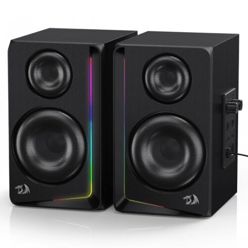 Redragon Andante GS812 Wireless RGB Wooden Desktop Speakers