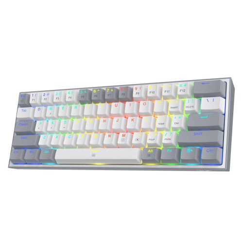 Redragon Fizz K617 60 Small Mechanical keyboard - White & Grey