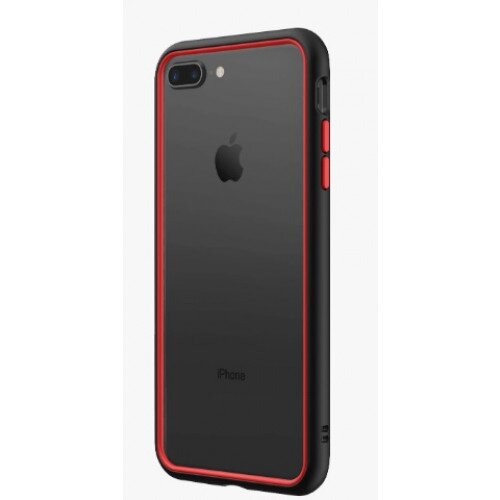 RhinoShield CrashGuard NX Bumper Case - iPhone 8 Plus - Black & Red