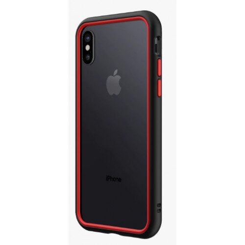 RhinoShield CrashGuard NX Bumper Case - iPhone X - Black & Red