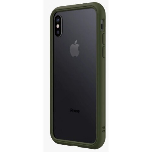 RhinoShield CrashGuard NX Bumper Case - iPhone X - Camo Green