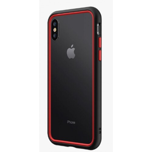 RhinoShield CrashGuard NX Bumper Case - iPhone XS - Black & Red