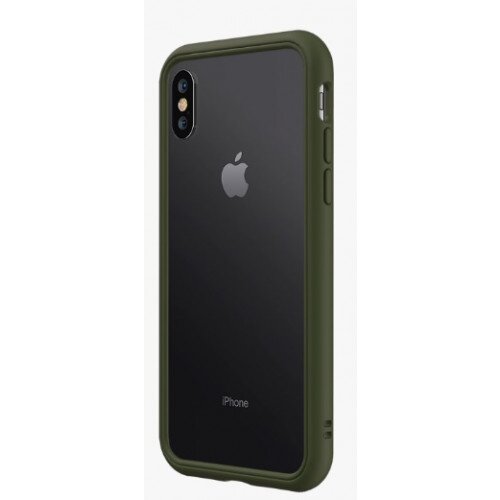 RhinoShield CrashGuard NX Bumper Case - iPhone XS - Camo Green