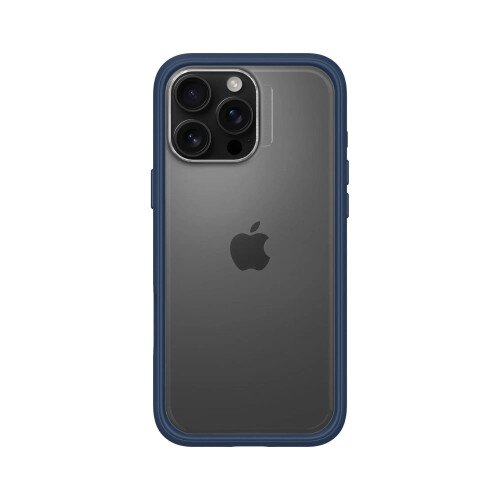 RhinoShield Mod NX Modular Protective Bumper Case with Backplate - iPhone 16 Pro Max - Navy Blue