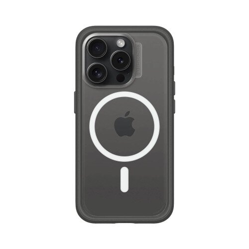 RhinoShield Mod NX Modular Protective Bumper Case with Backplate - MagSafe Compatible - iPhone 15 Pro - Graphite