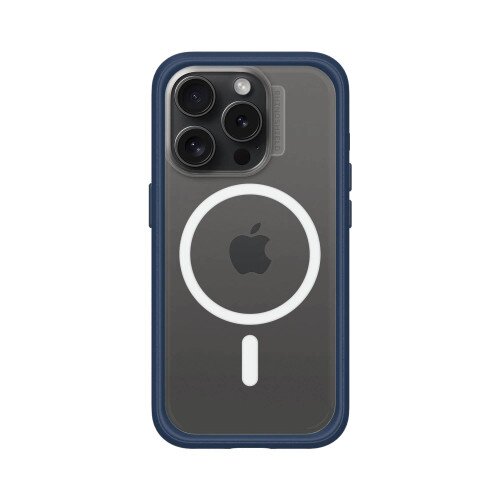 RhinoShield Mod NX Modular Protective Bumper Case with Backplate - MagSafe Compatible - iPhone 15 Pro - Navy Blue