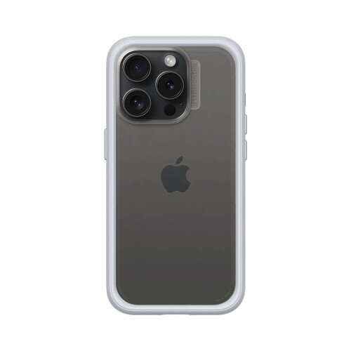 RhinoShield Mod NX Modular Protective Bumper Case with Backplate - iPhone 15 Pro - Platinum Gray