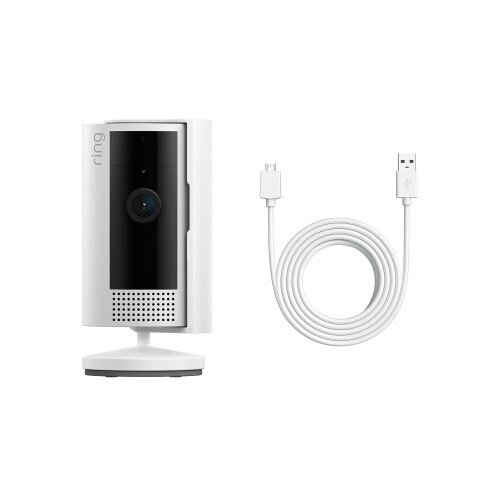 Ring Indoor Cam, 2nd Gen Plug-In - High Reach Bundle - White