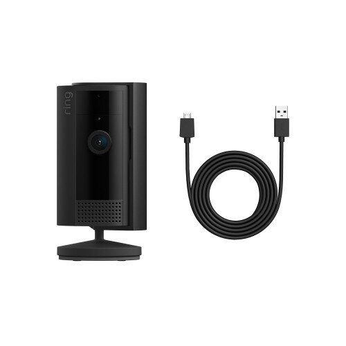 Ring Indoor Cam, 2nd Gen Plug-In - High Reach Bundle - Black