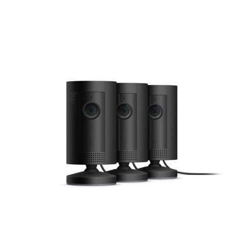 Ring Indoor Security Camera - 3-Pack - Black