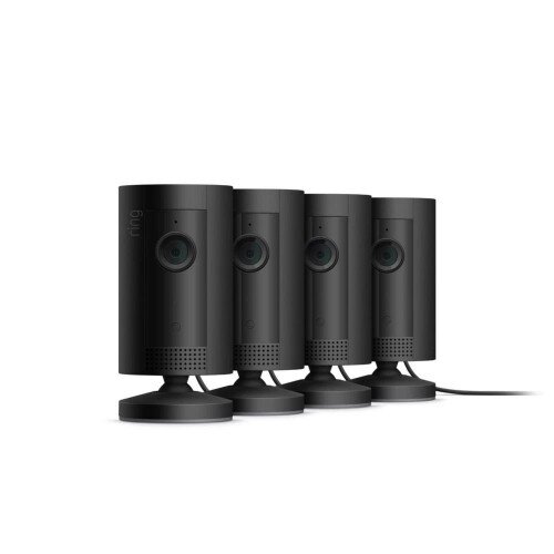Ring Indoor Security Camera - 4-Pack - Black
