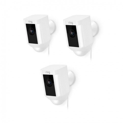 Ring Spotlight Cam Wired - 3-Pack - White