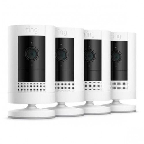 Ring Stick Up Cam Battery - 4-Pack - White