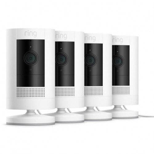 Ring Stick Up Security Camera Plug-In - 4-Pack
