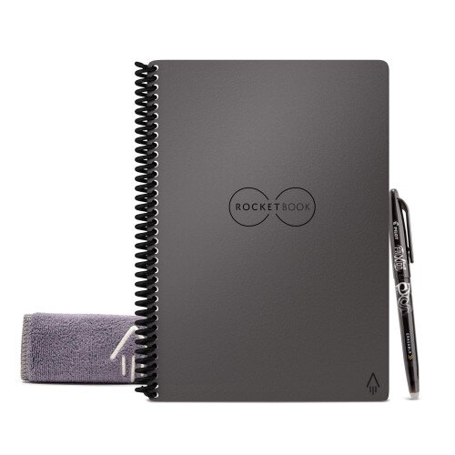 Rocketbook Core - Executive 6 in x 8.8 - Dot Grid - Deep Space Gray