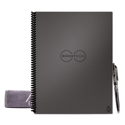 Rocketbook Core - Letter 8.5 in x 11 - Dot Grid - Deep Space Gray