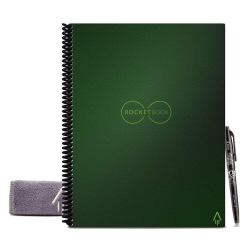 Rocketbook Core - Letter 8.5 in x 11 - Dot Grid - Terrestrial Green