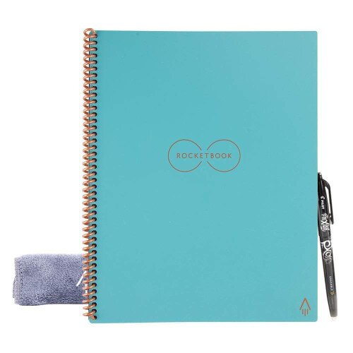Rocketbook Core - Letter 8.5 in x 11 - Dot Grid - Neptune Teal