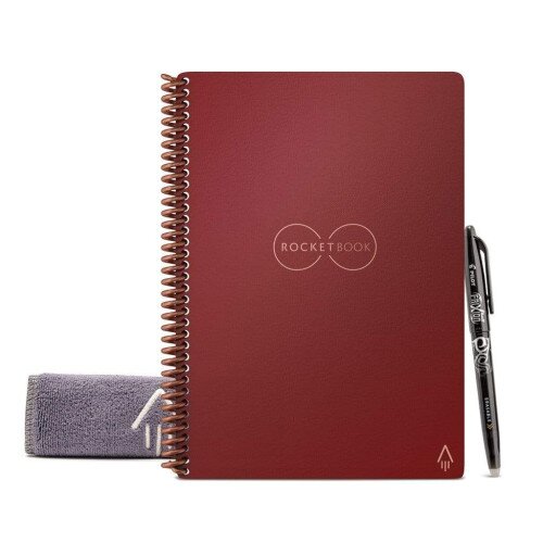 Rocketbook Core - Executive 6 in x 8.8 - Dot Grid - Scarlet Sky