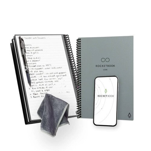 Rocketbook Core Reusable Notebook (Next Gen) - Executive - Lined - Gray