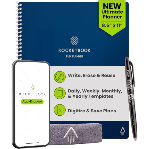 Rocketbook Flex Planner - Letter 8.5 in x 11 - Navy