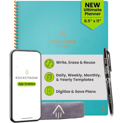 Rocketbook Flex Planner - Letter 8.5 in x 11 - Teal