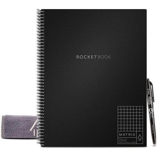 Rocketbook Matrix Graph Notebook - Black