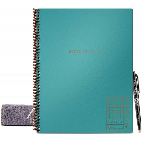 Rocketbook Matrix Graph Notebook - Light Blue