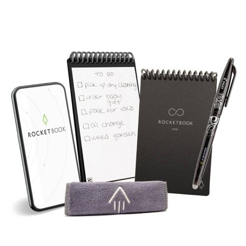 Rocketbook Mini Reusable and Erasable (Next Gen) - Black