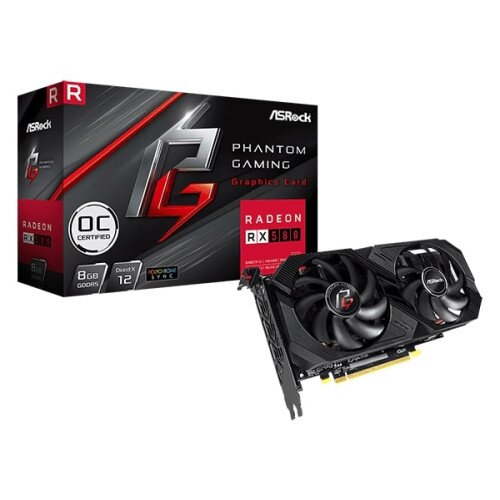 ASRock AMD Radeon RX 580 Phantom Gaming U 8G OC Graphics Card
