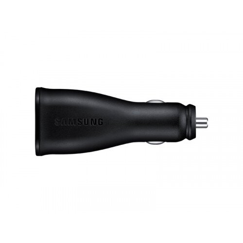 Samsung Adaptive Fast Charging Dual-Port Vehicle Charger (Detachable Micro USB and Type C Cable)