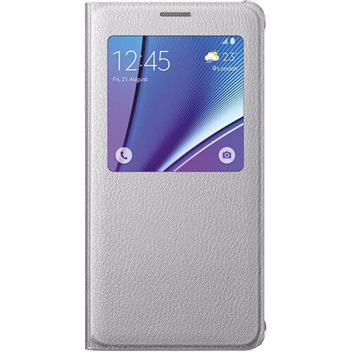 Samsung Galaxy Note5 SView Flip Cover - Silver