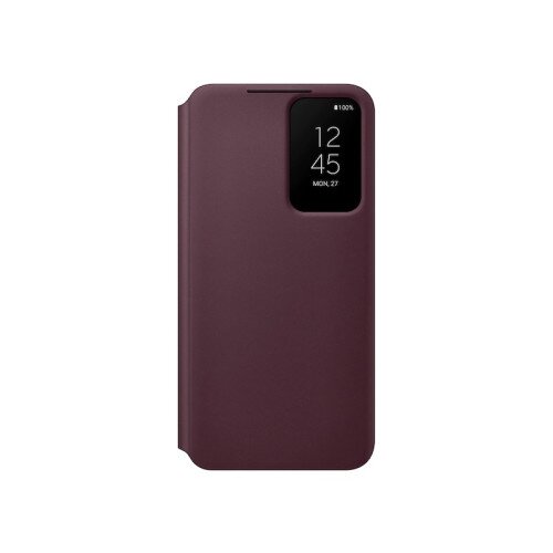 Samsung Galaxy S22 S-View Flip Cover - Burgundy