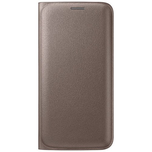 Samsung Galaxy S6 edge Wallet Flip Cover - Gold