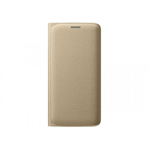 Samsung Galaxy S6 edge Wallet Flip Cover - Gold