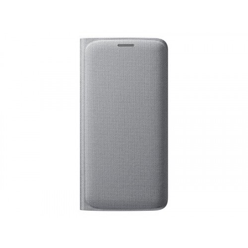 Samsung Galaxy S6 edge Wallet Flip Cover - Silver