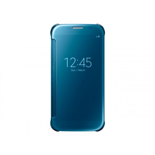 Samsung Galaxy S6 SView Flip Cover - Clear Blue