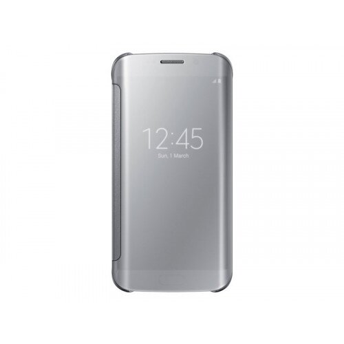 Samsung Galaxy S6 edge SView Flip Cover - Clear Silver