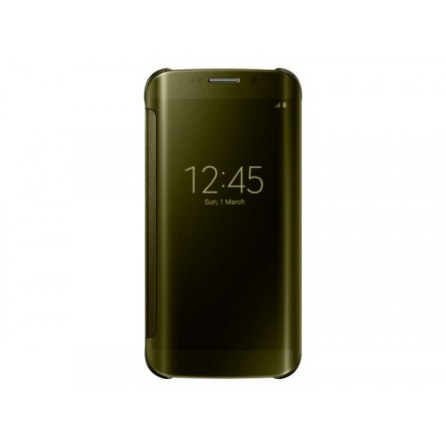 Samsung Galaxy S6 edge SView Flip Cover - Clear Gold
