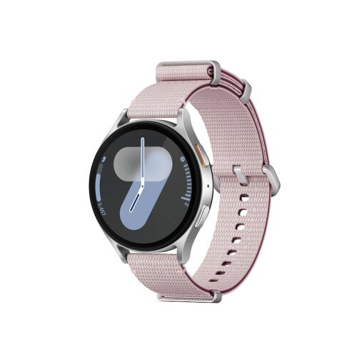 Samsung Galaxy Watch7 Smartwatch - 44mm - Pink - Small/Medium - Athleisure - Silver