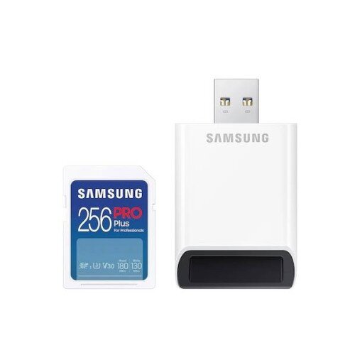 Samsung PRO Plus Full-Size SDXC Card + Reader - 256GB