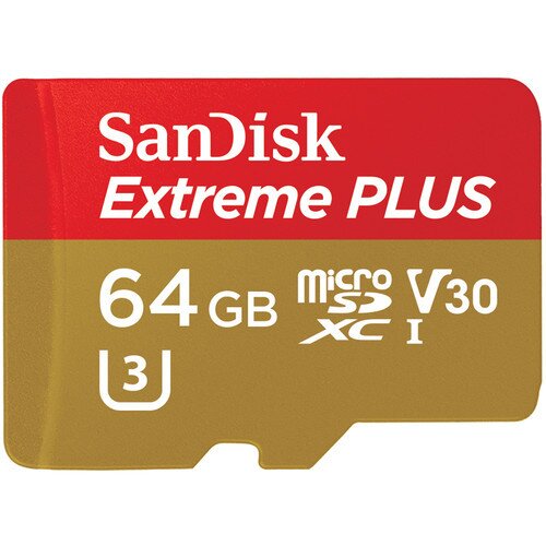SanDisk Extreme Plus MicroSD UHS-I Card - 64GB