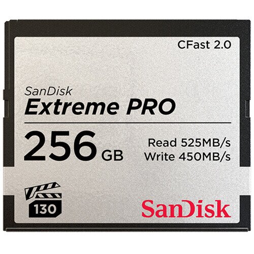 SanDisk Extreme PRO CFast 2.0 Memory Card - 256GB