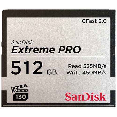 SanDisk Extreme PRO CFast 2.0 Memory Card - 512GB