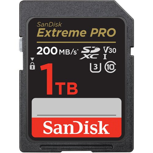 SanDisk Extreme PRO SDHC And SDXC UHS-I V30 Card - 1TB